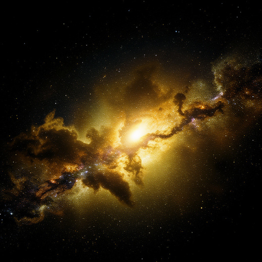 Purple cosmic nebula galaxy art print