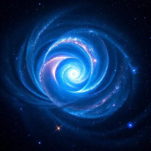 Blue Spiral Galaxy