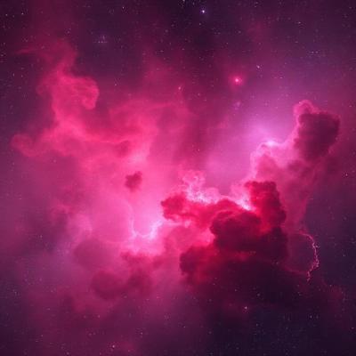 Cosmic rose nebula galaxy art print