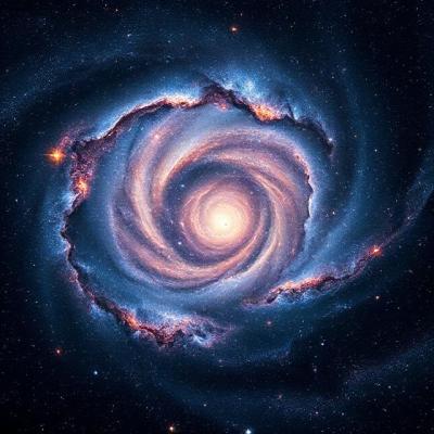 Andromeda spiral galaxy art print