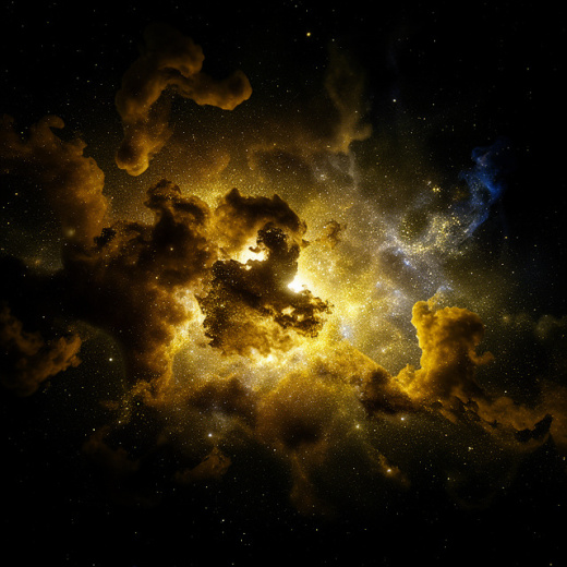 Vibrant nebula dreamscape cosmic art